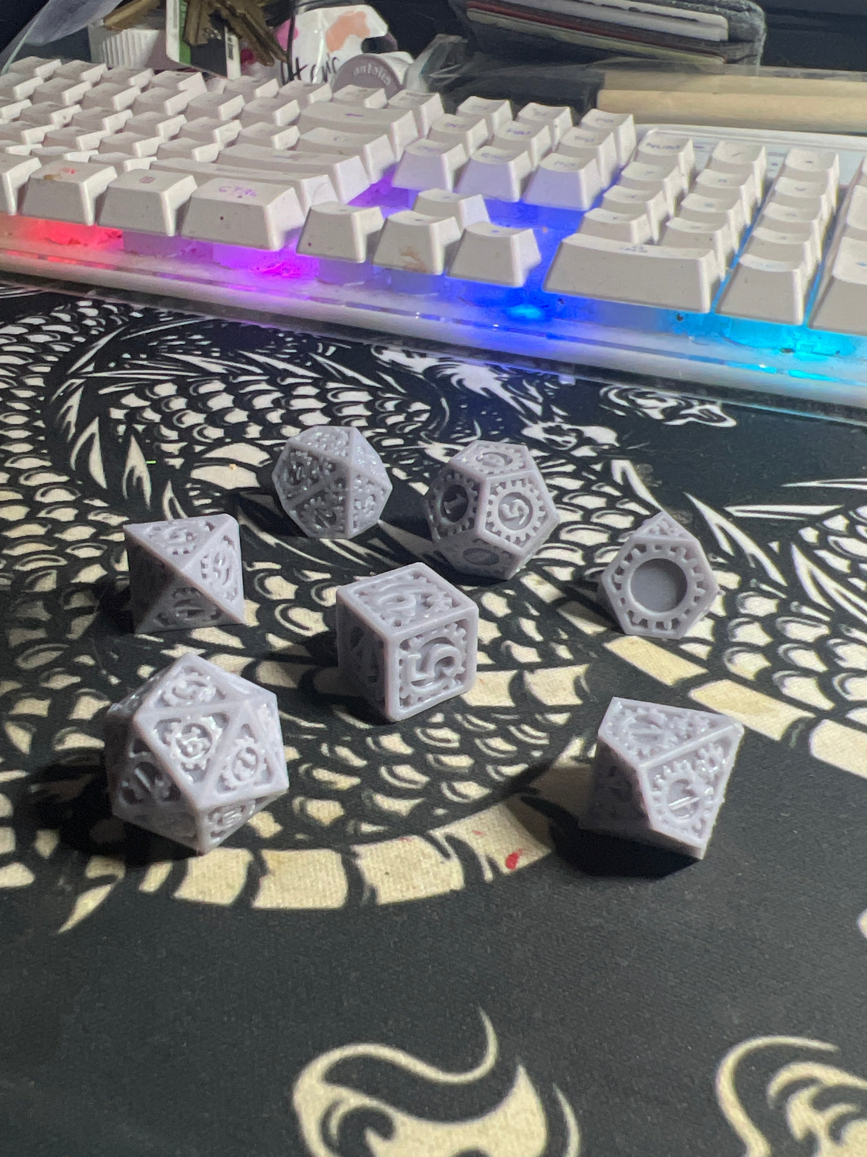 Steampunk COG DnD Dice