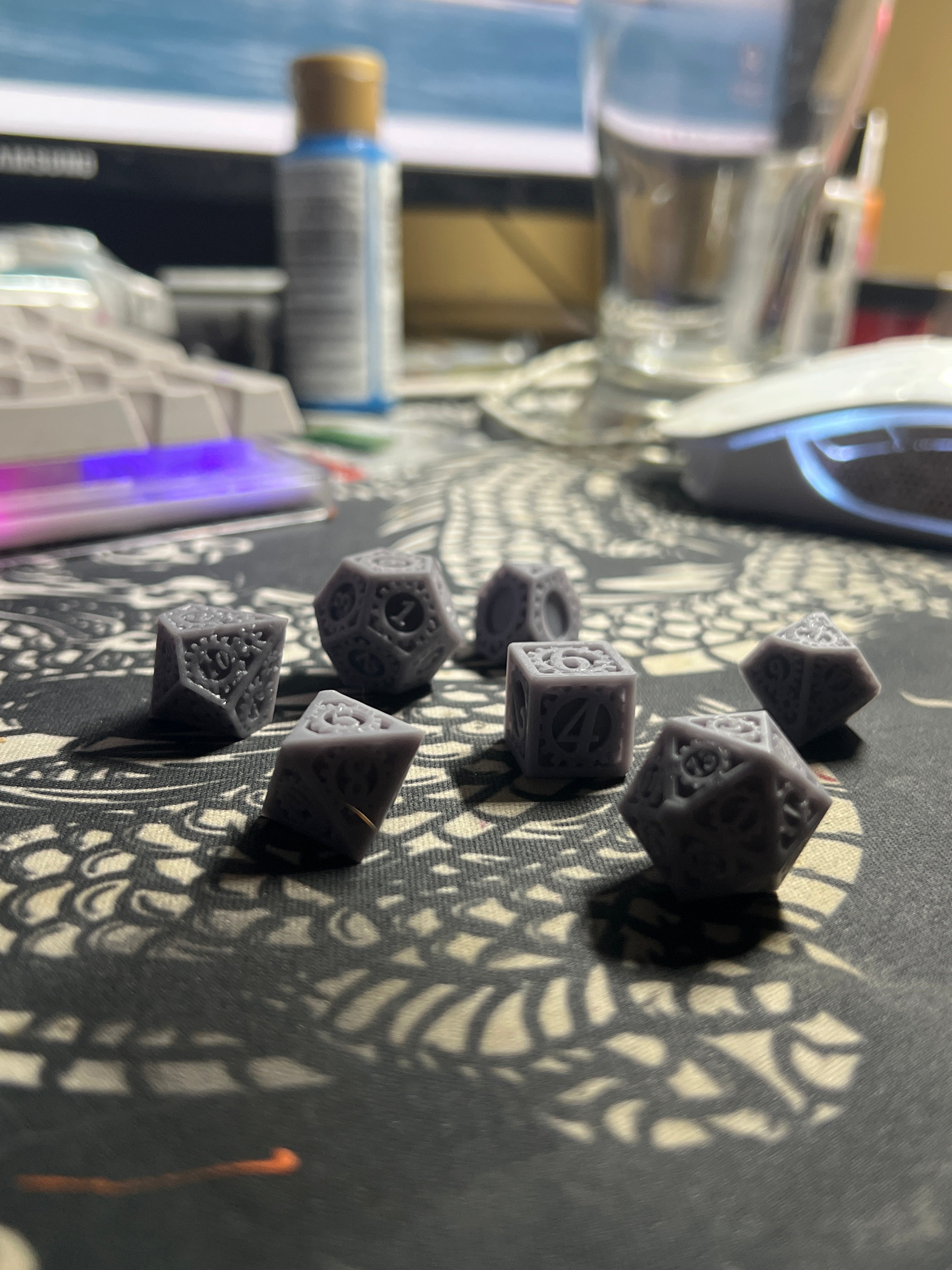 Steampunk COG DnD Dice