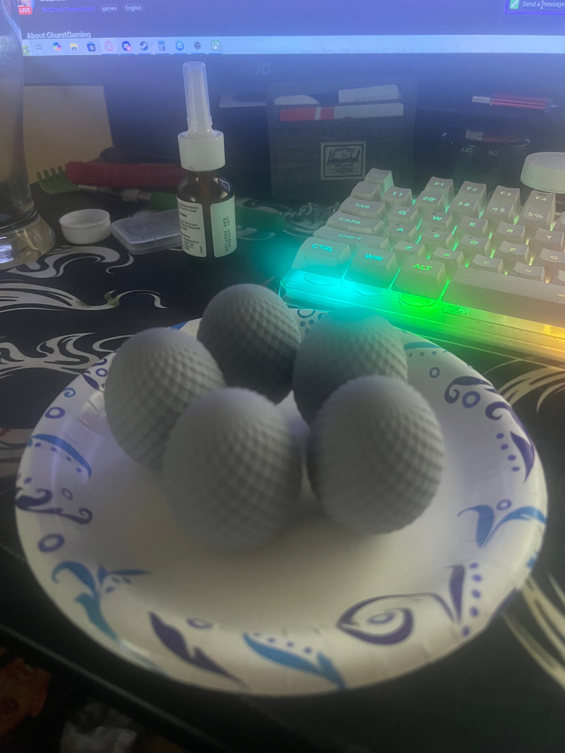 Fire & Ice Dragon Eggs | 3D Printed | individual or Set of 5