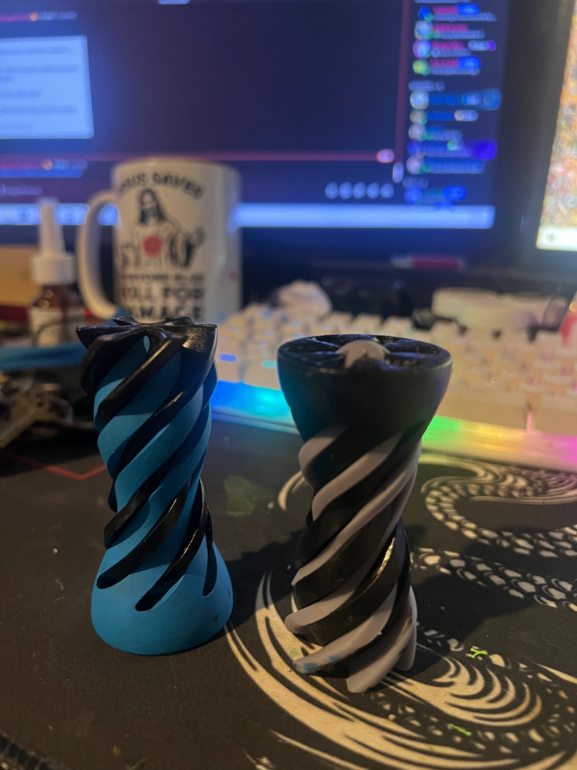 Pawn Spiral Fidget Toy | Painted And Unpainted | 3D Printed